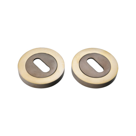 Oval Standard Escutcheon Aged Brass