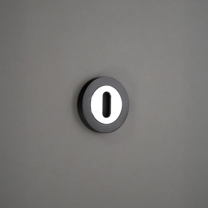 Oval Standard Escutcheon Black/Chrome