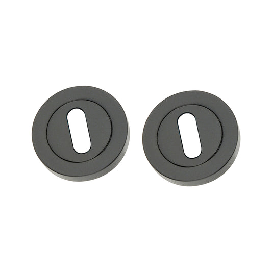 Oval Standard Escutcheon Matt Black