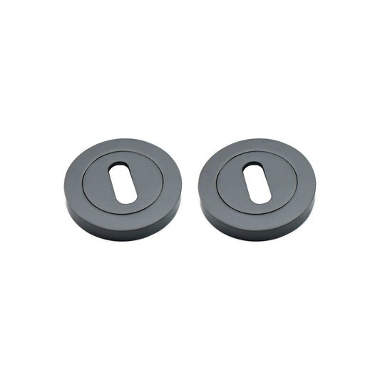 Oval Standard Escutcheon Gunmetal Grey