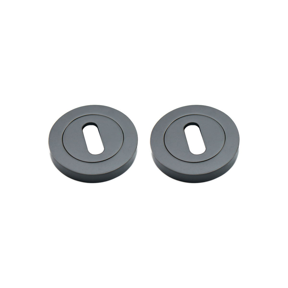 Oval Standard Escutcheon Gunmetal Grey