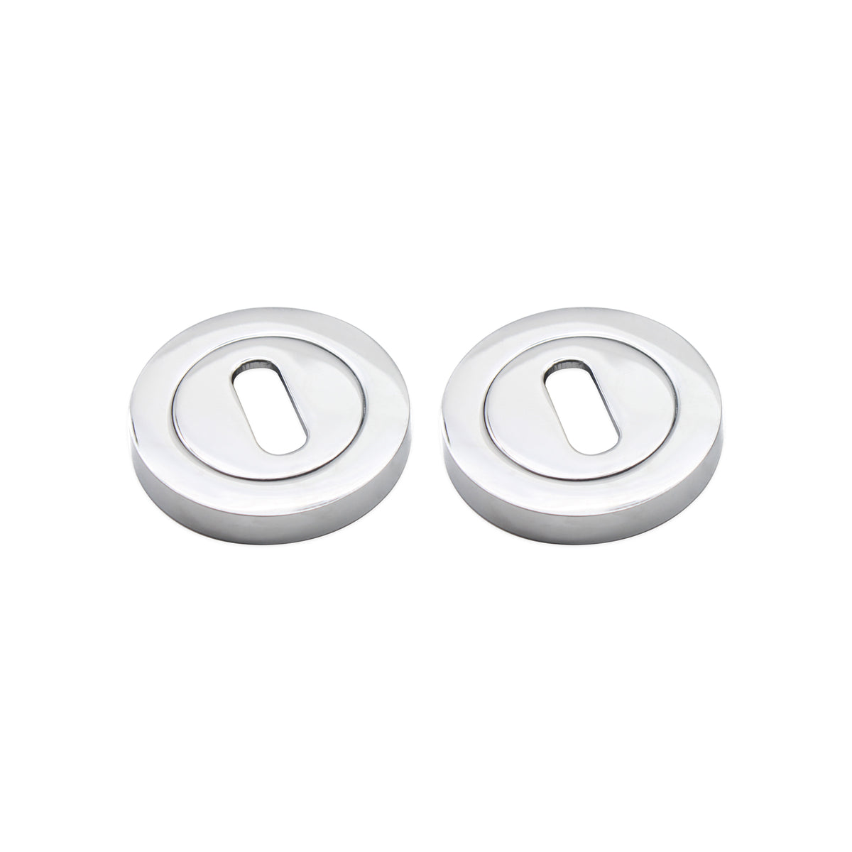 Oval Standard Escutcheon Polished Chrome