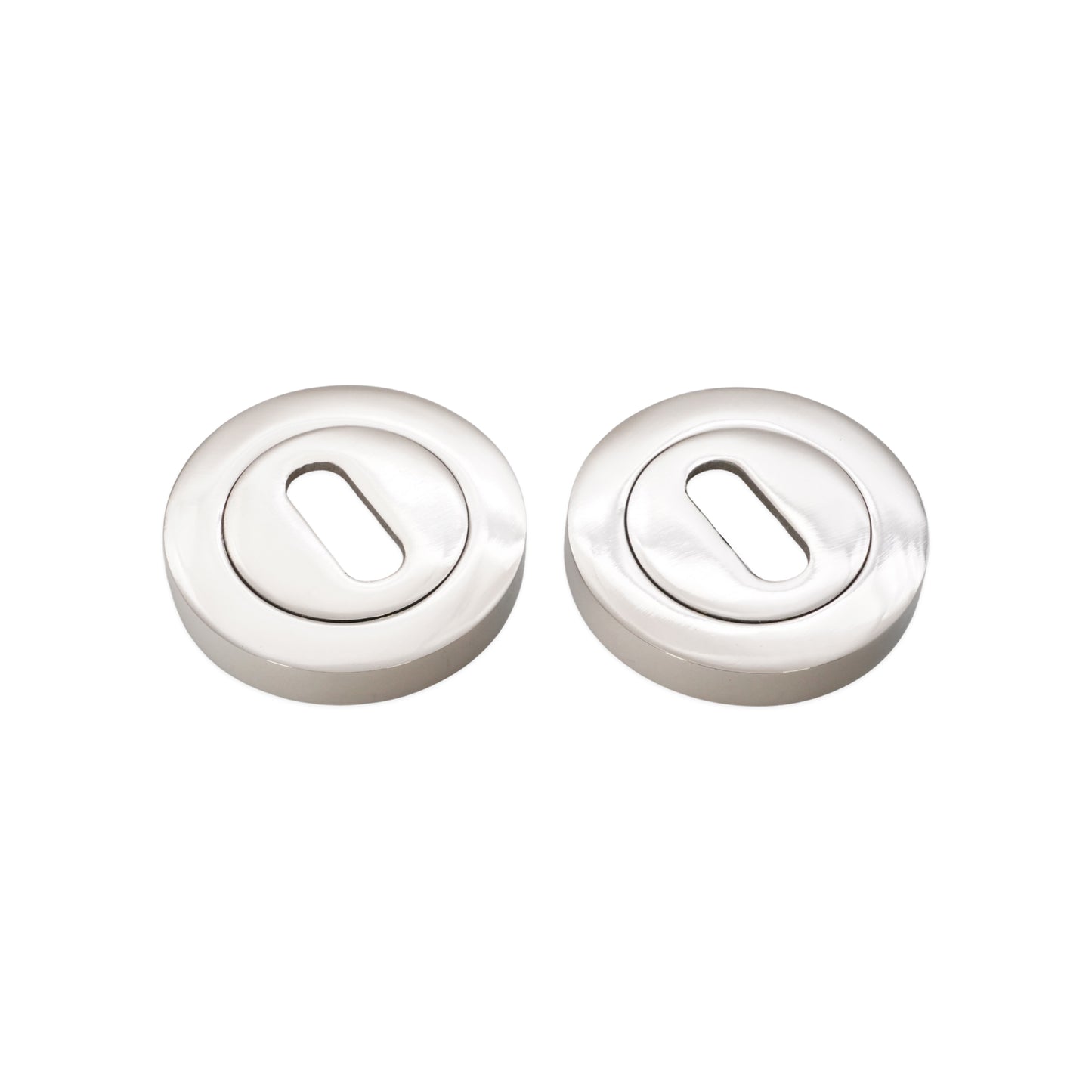 Oval Standard Escutcheon Polished Nickel