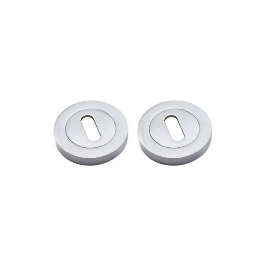 Oval Standard Escutcheon Satin Chrome