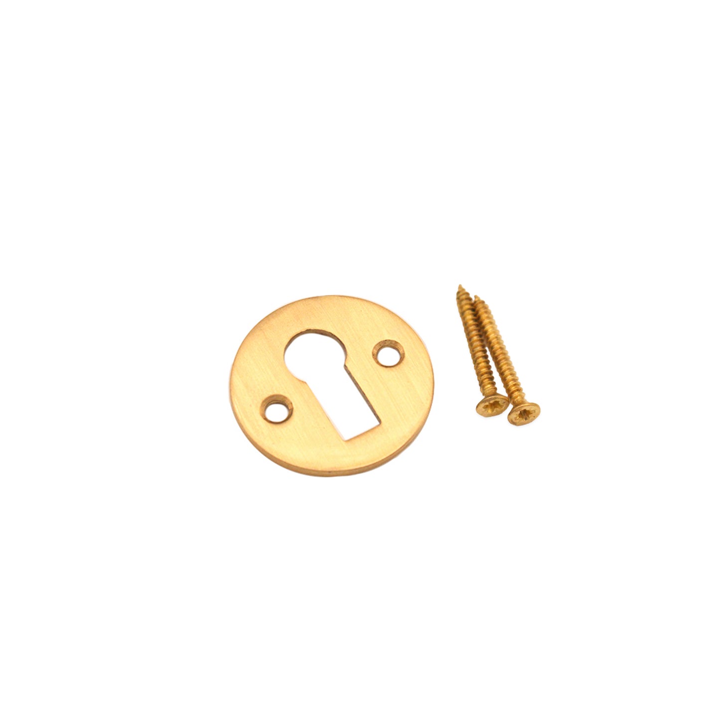 Victorian Key hole Open Satin Brass
