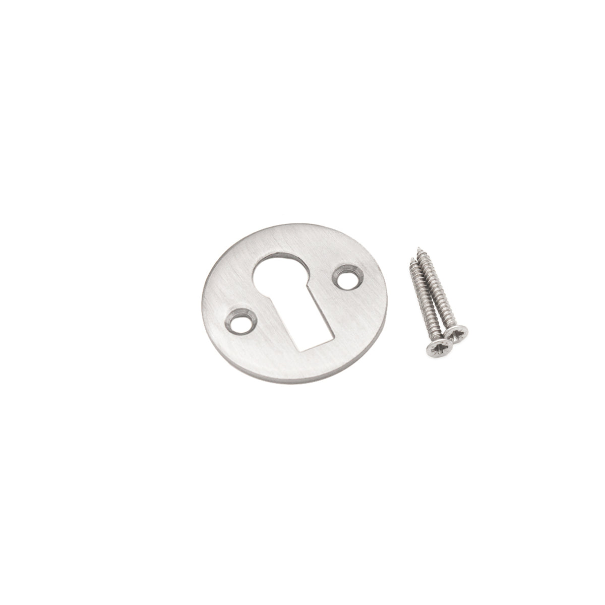 Victorian Key hole Open Satin Chrome