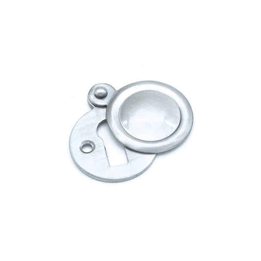 Victorian Key hole Covered Satin Chrome