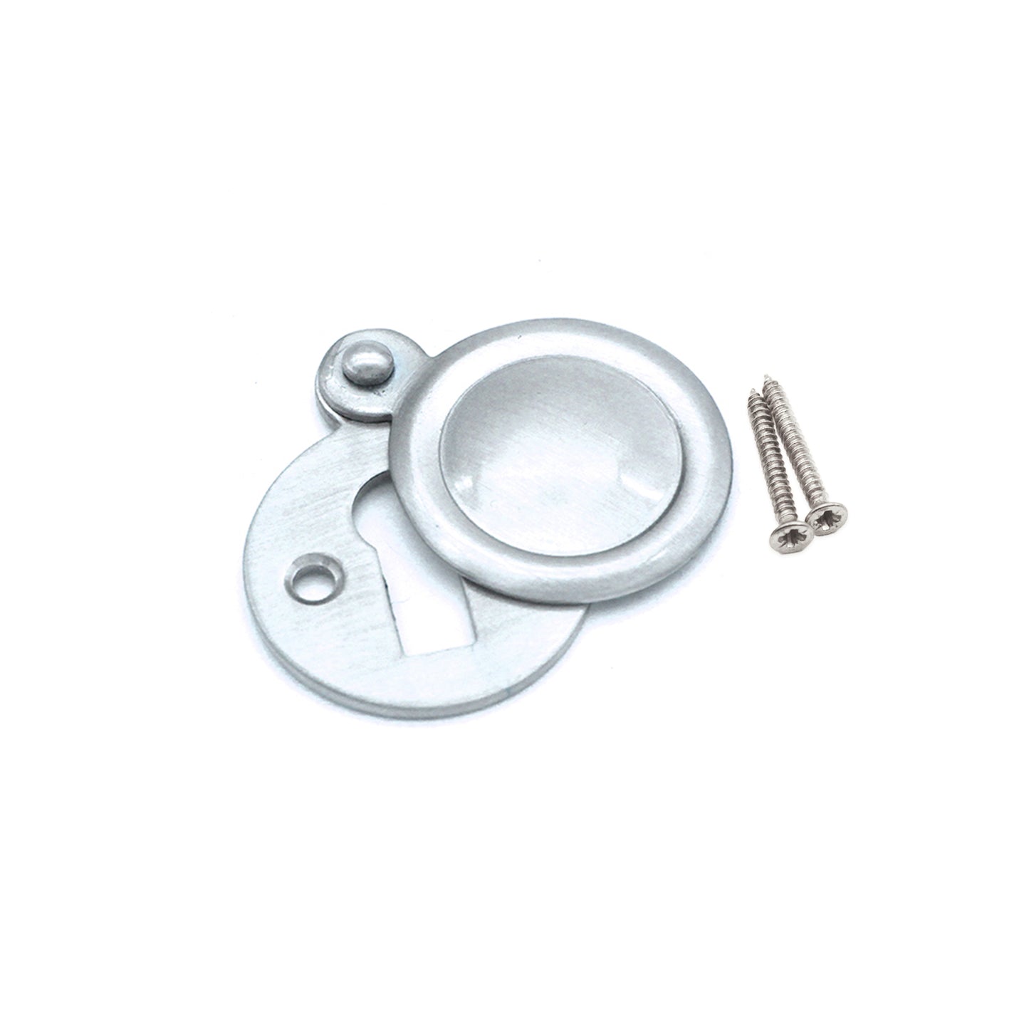 Victorian Key hole Covered Satin Chrome