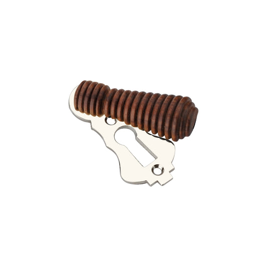 Rosewood Beehive Escutcheon Polished Nickel