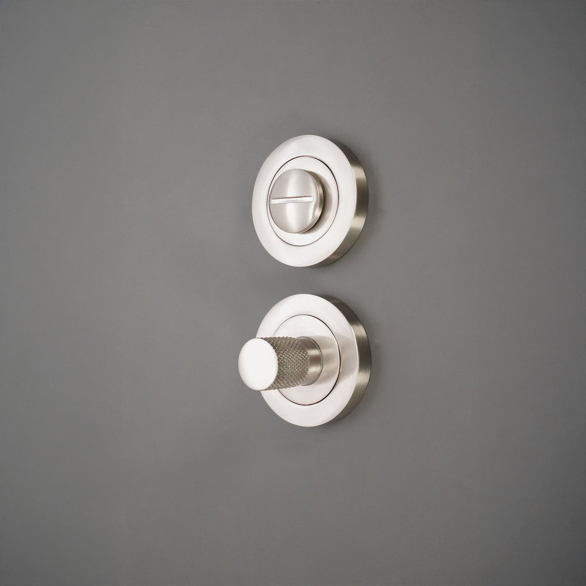 Connaught Knurled Turn & Release Satin Nickel