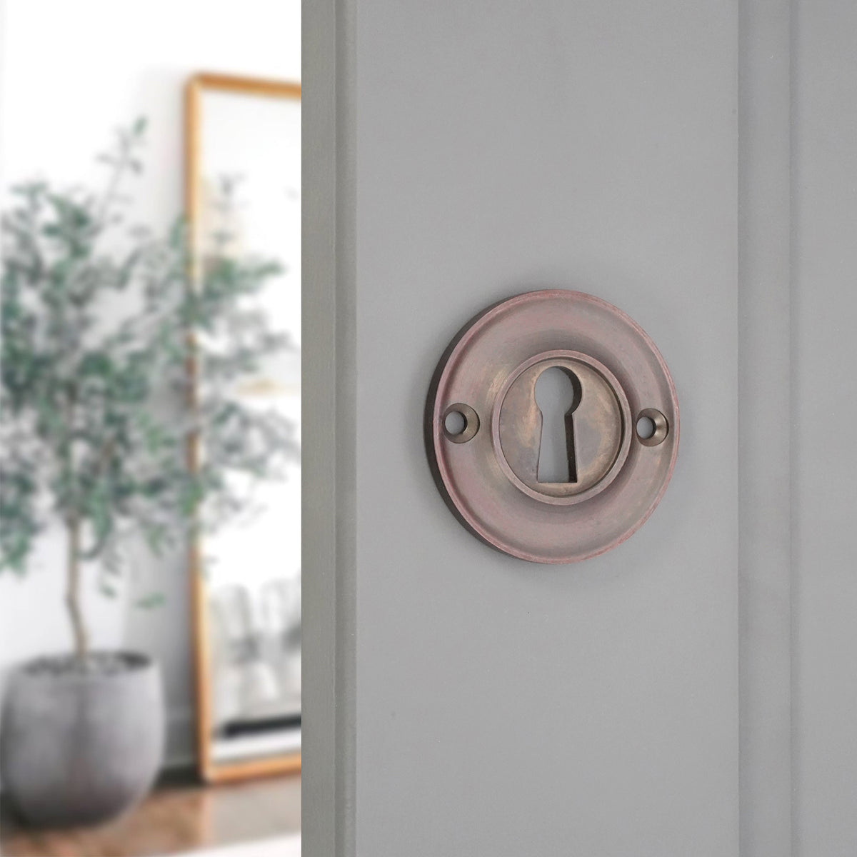 Slimline Standard Escutcheon Aged Bronze