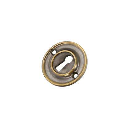 Slimline Standard Escutcheon Aged Brass