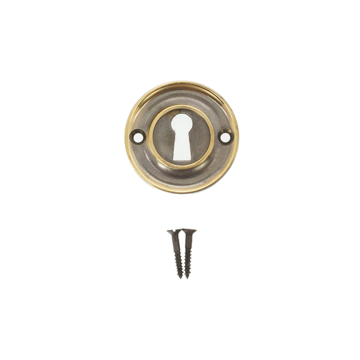 Slimline Standard Escutcheon Aged Brass
