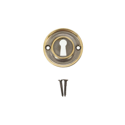 Slimline Standard Escutcheon Aged Brass