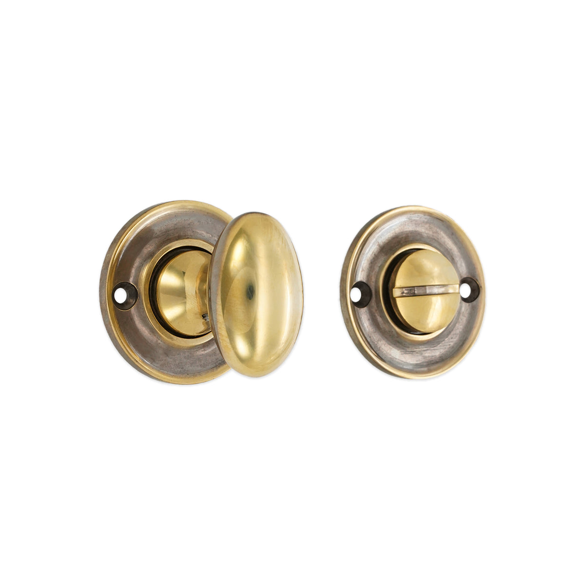 Slimline Turn & Release Aged Brass