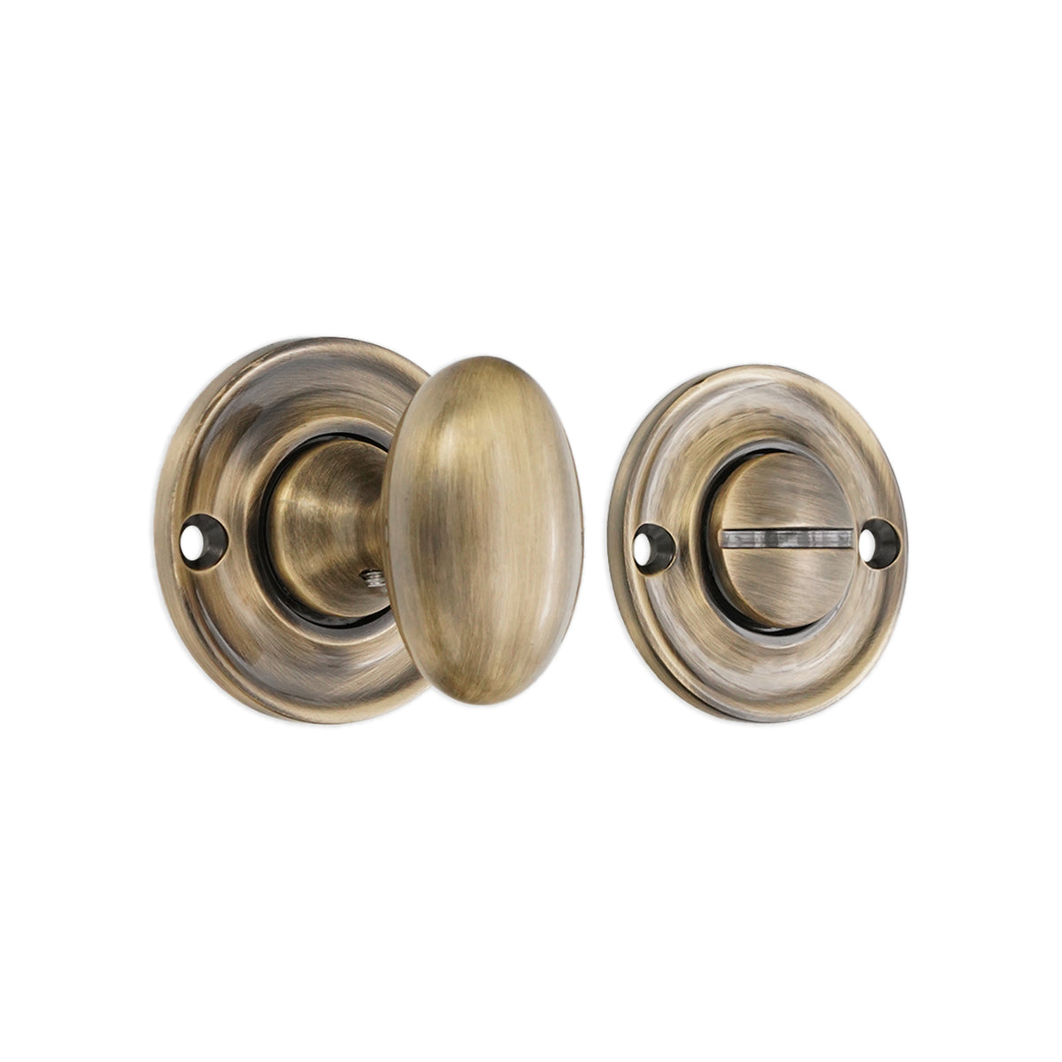 Slimline Turn & Release Antique Brass