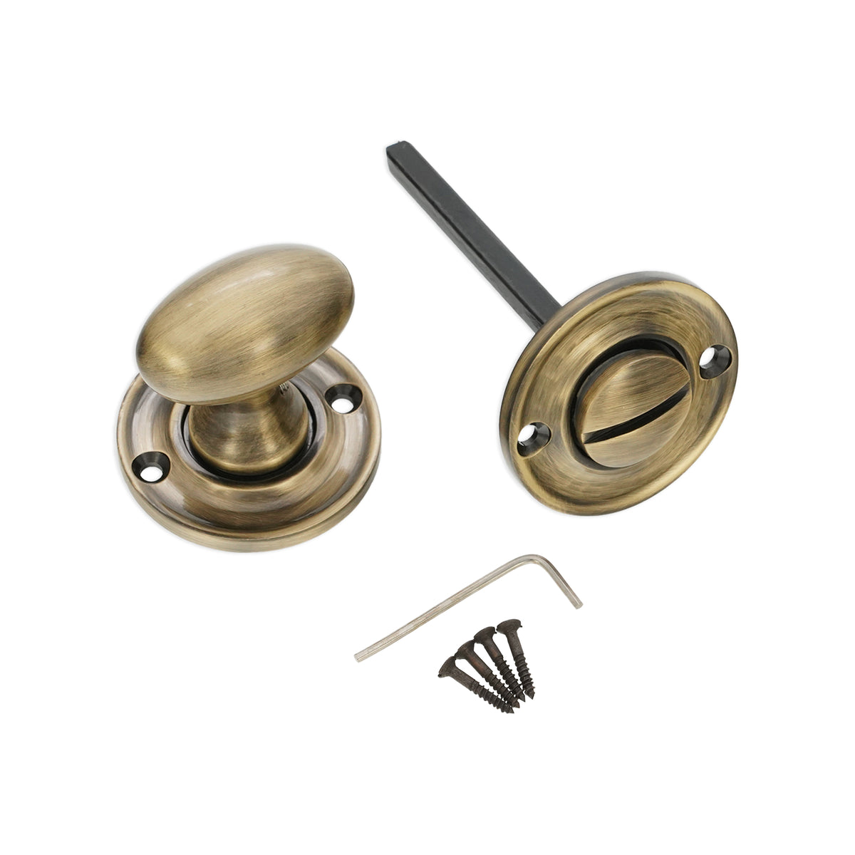 Slimline Turn & Release Antique Brass