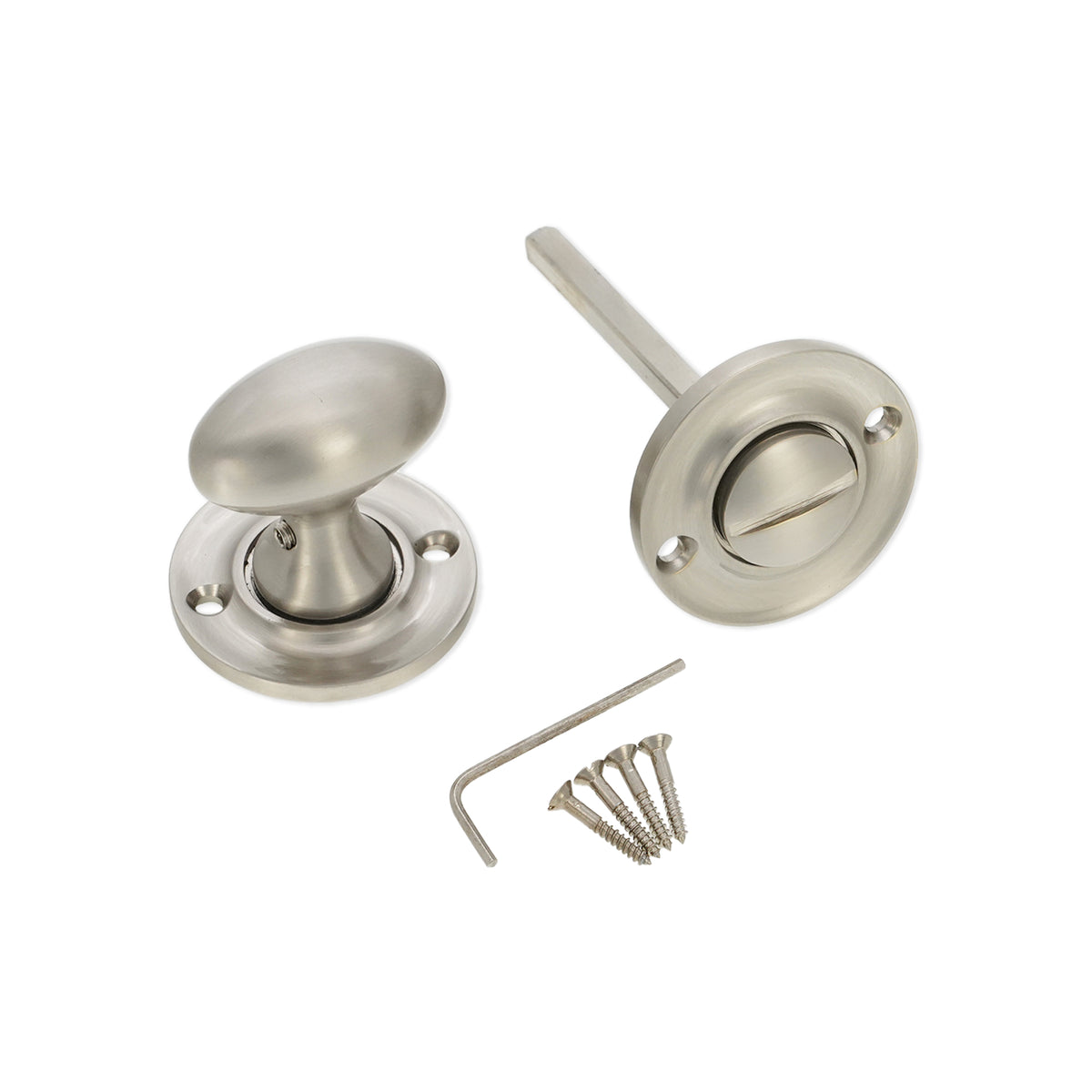Slimline Turn & Release Satin Nickel