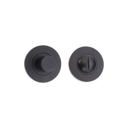 Linear Knurlmond Thumb Turn & Release Matt Black