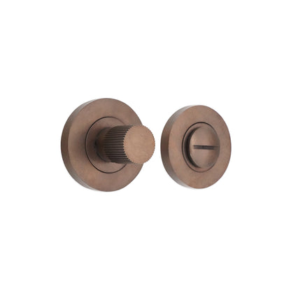Linear Knurlmond Thumb Turn & Release Matt Antique