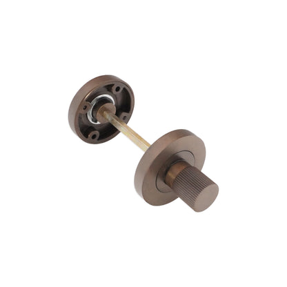 Linear Knurlmond Thumb Turn & Release Matt Antique