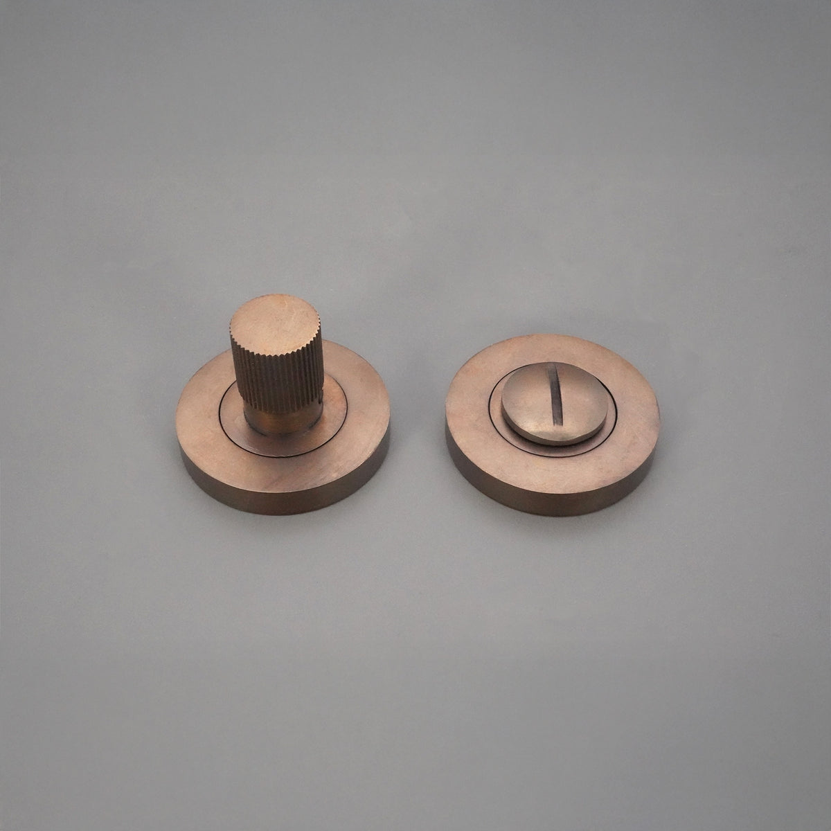 Linear Knurlmond Thumb Turn & Release Matt Antique