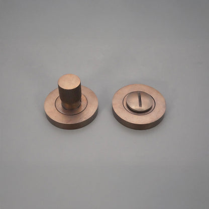 Linear Knurlmond Thumb Turn & Release Matt Antique