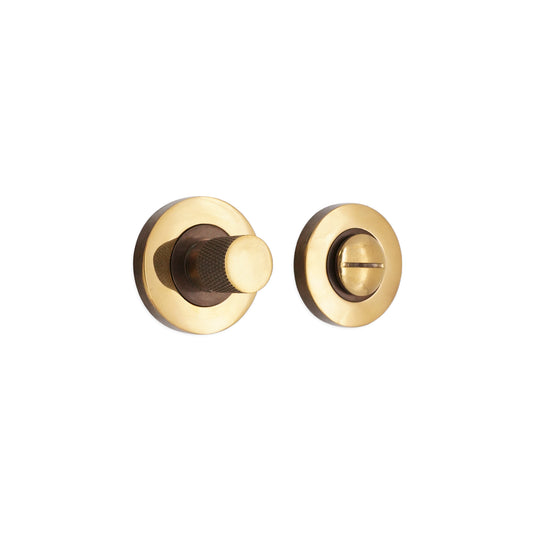 Jewel Knurlmond Thumb Turn & Release Aged Brass