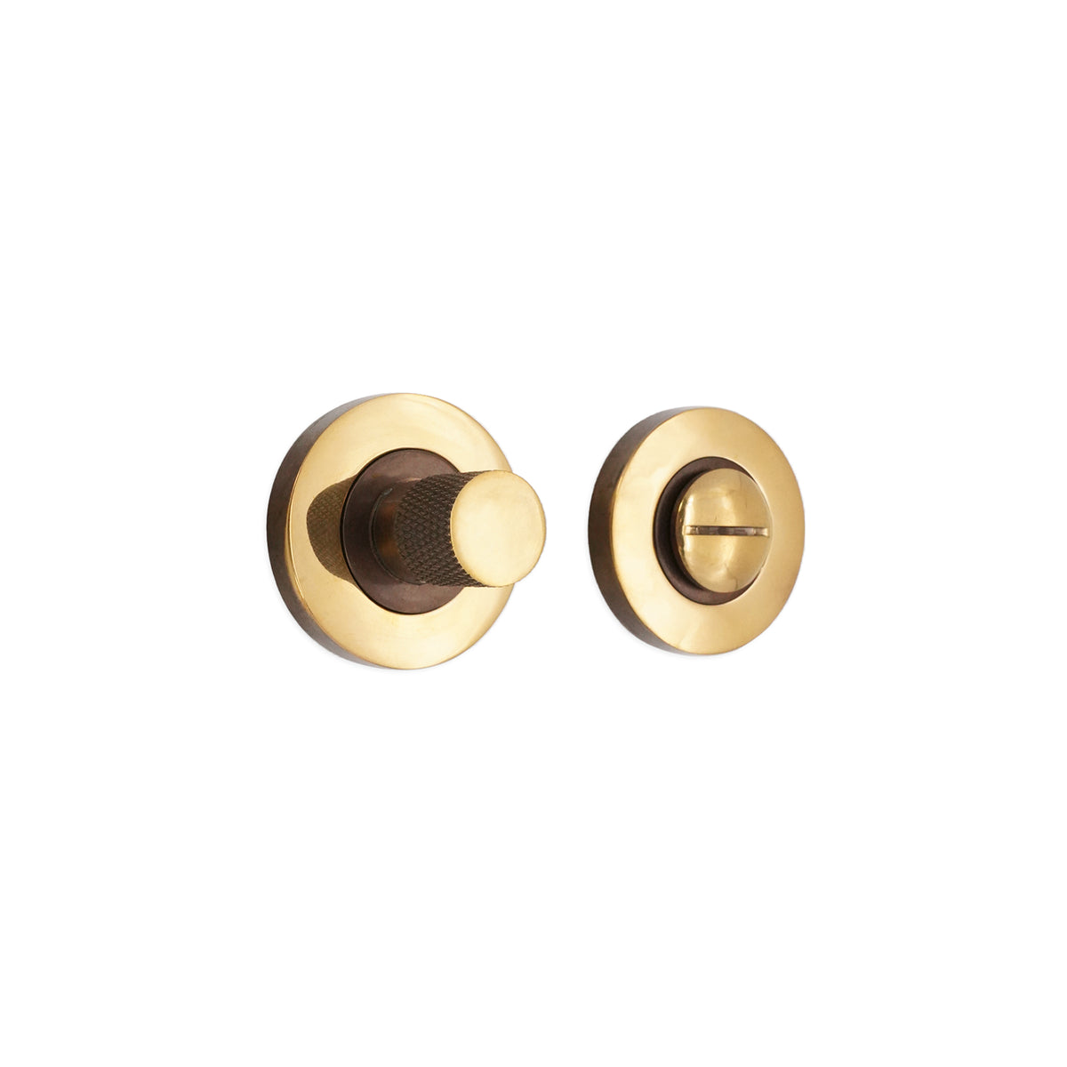Jewel Knurlmond Thumb Turn & Release Aged Brass