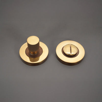 Jewel Knurlmond Thumb Turn & Release Aged Brass