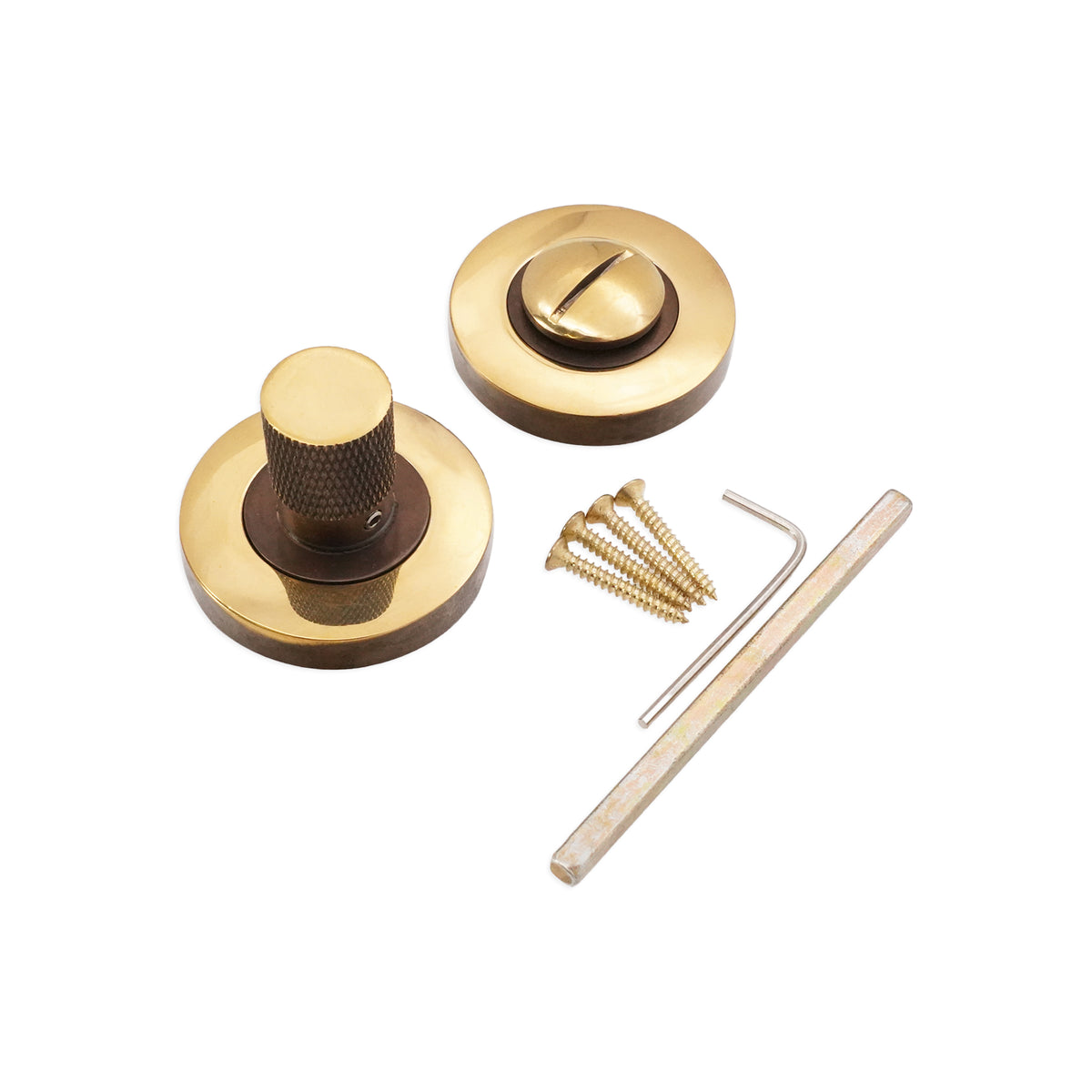 Jewel Knurlmond Thumb Turn & Release Aged Brass