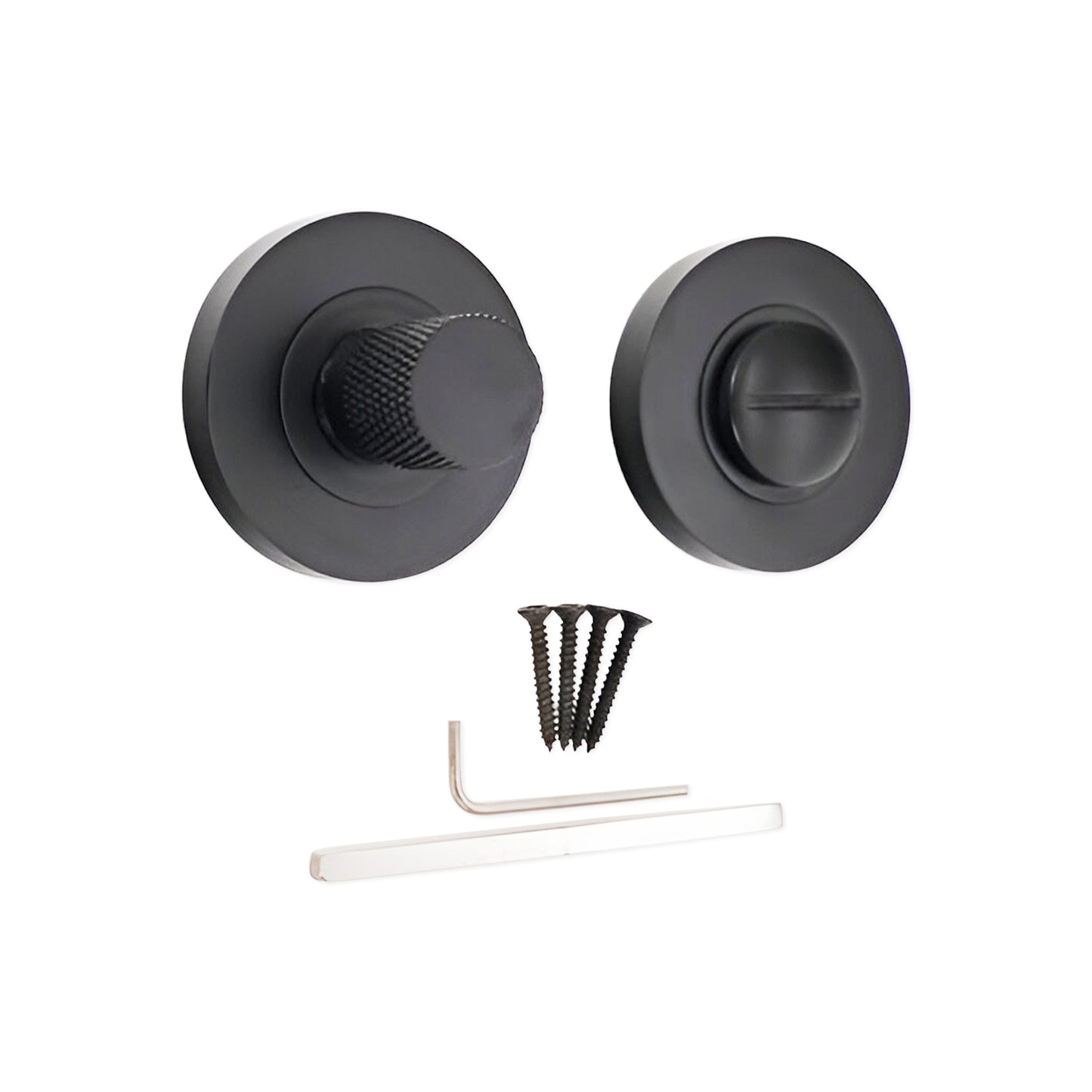 Jewel Knurlmond Thumb Turn & Release Matt Black