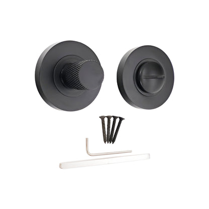 Jewel Knurlmond Thumb Turn & Release Matt Black