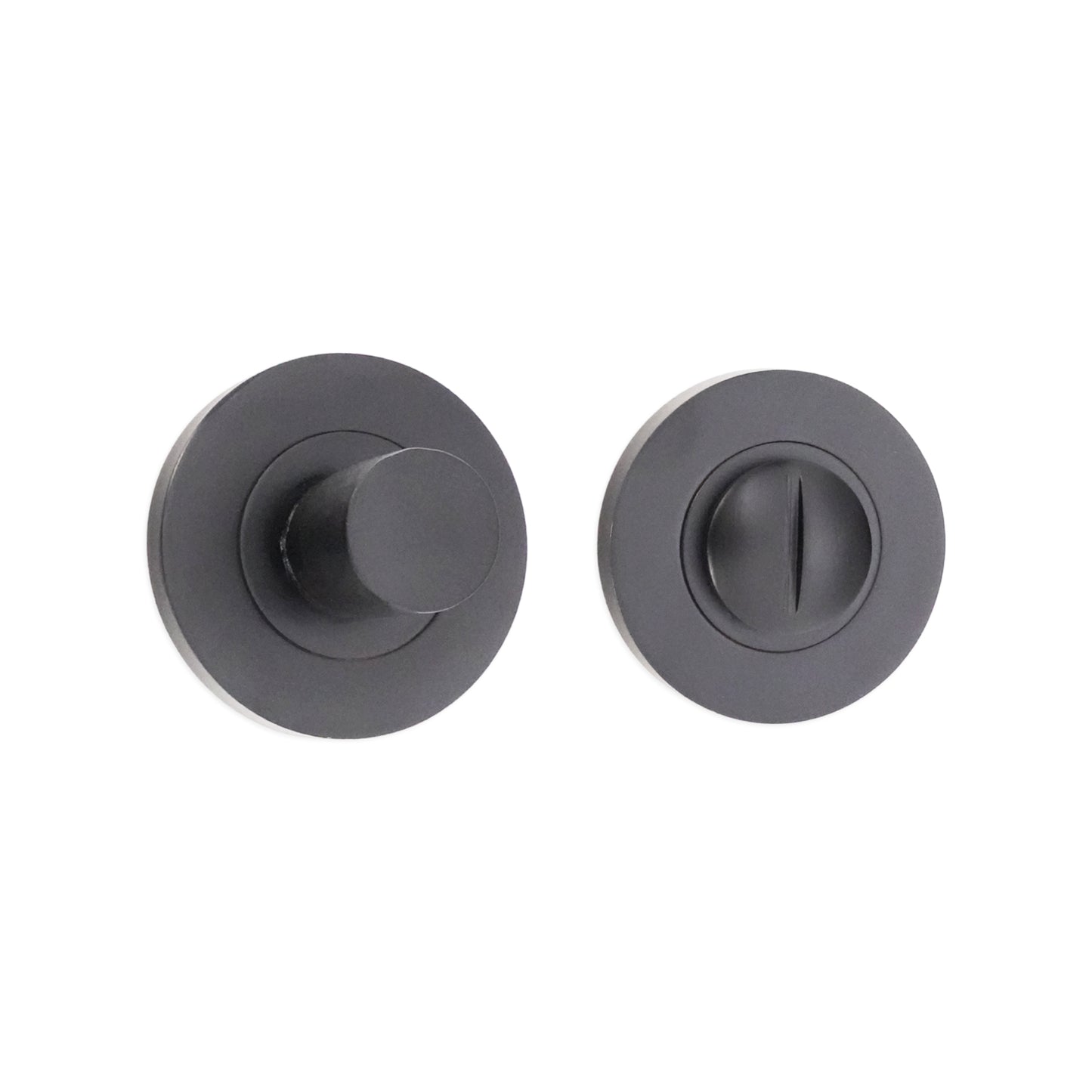 Hammered Knurlmond Thumb Turn & Release Matt Black
