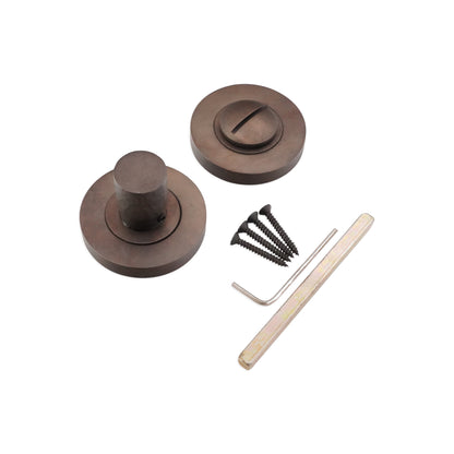 Hammered Knurlmond Thumb Turn & Release Matt Antique