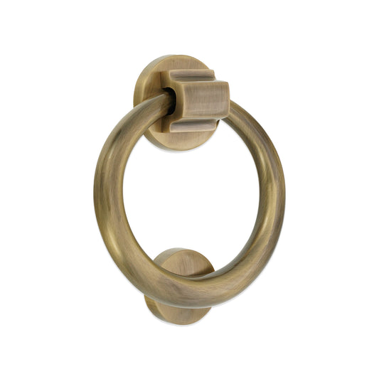 Ring Door Knocker 110mm  Antique Brass