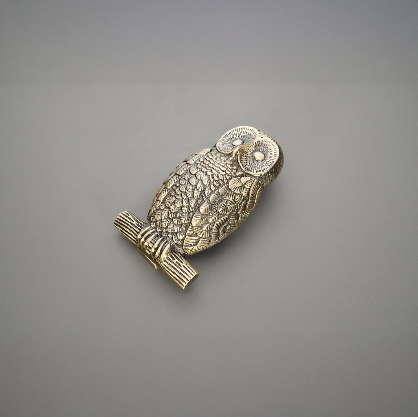 Owl Door Knocker Antique Brass