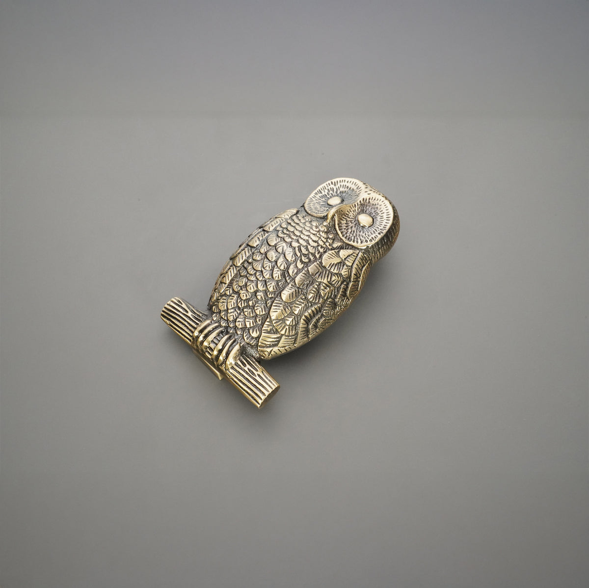 Owl Door Knocker Antique Brass