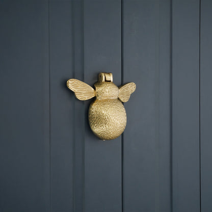 Bumble Bee Door Knocker Polished Brass