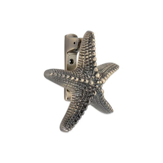 Starfish Door Knocker Antique Brass