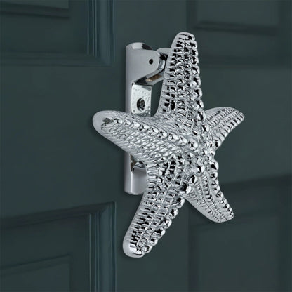 Starfish Door Knocker Polished Chrome