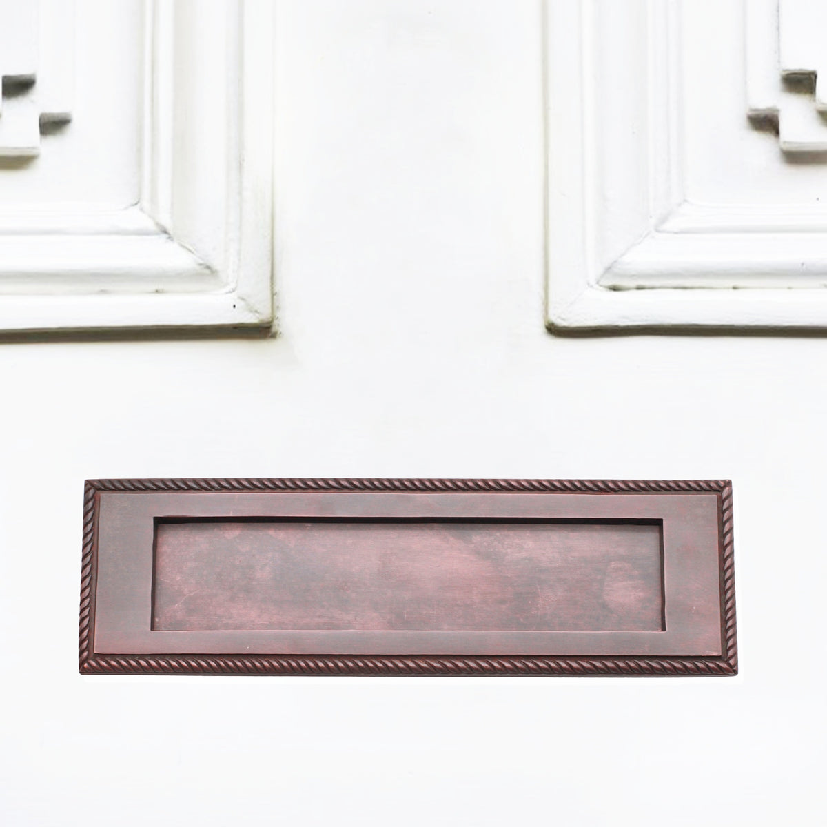 Georgian Letter Plate 250mm Aged Bronze
