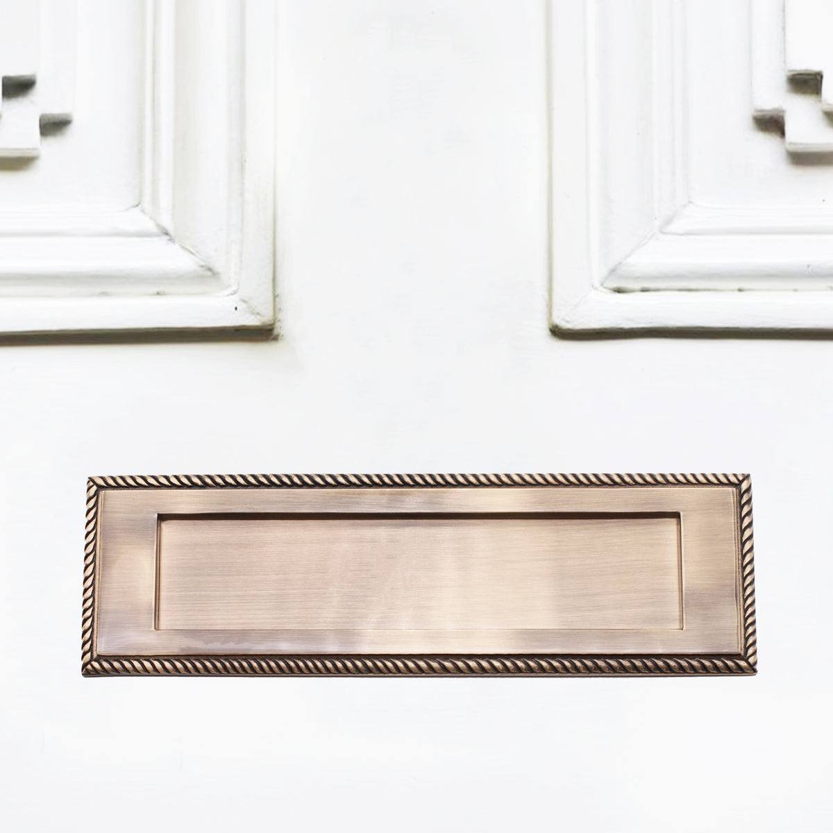 Georgian Letter Plate 250mm Antique Brass