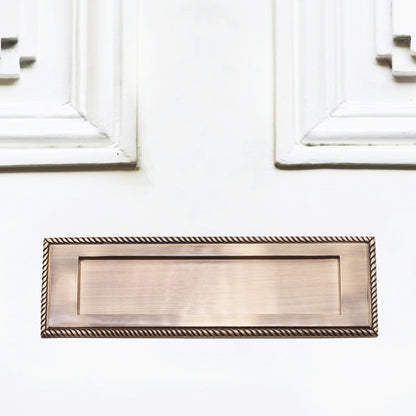 Georgian Letter Plate 250mm Antique Brass