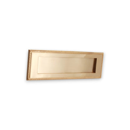 Georgian Letter Plate 250mm Satin Brass