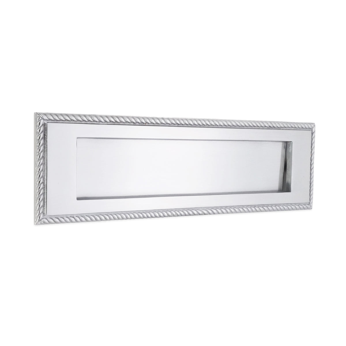 Georgian Letter Plate 250mm Satin Chrome