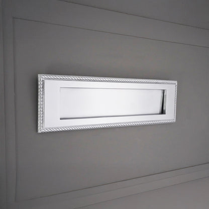 Georgian Letter Plate 250mm Satin Chrome