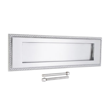 Georgian Letter Plate 250mm Satin Chrome