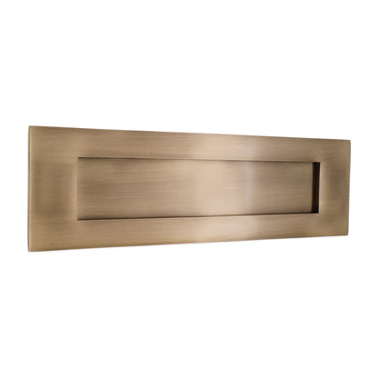 Victorian Letter Plate 250mm Antique Brass