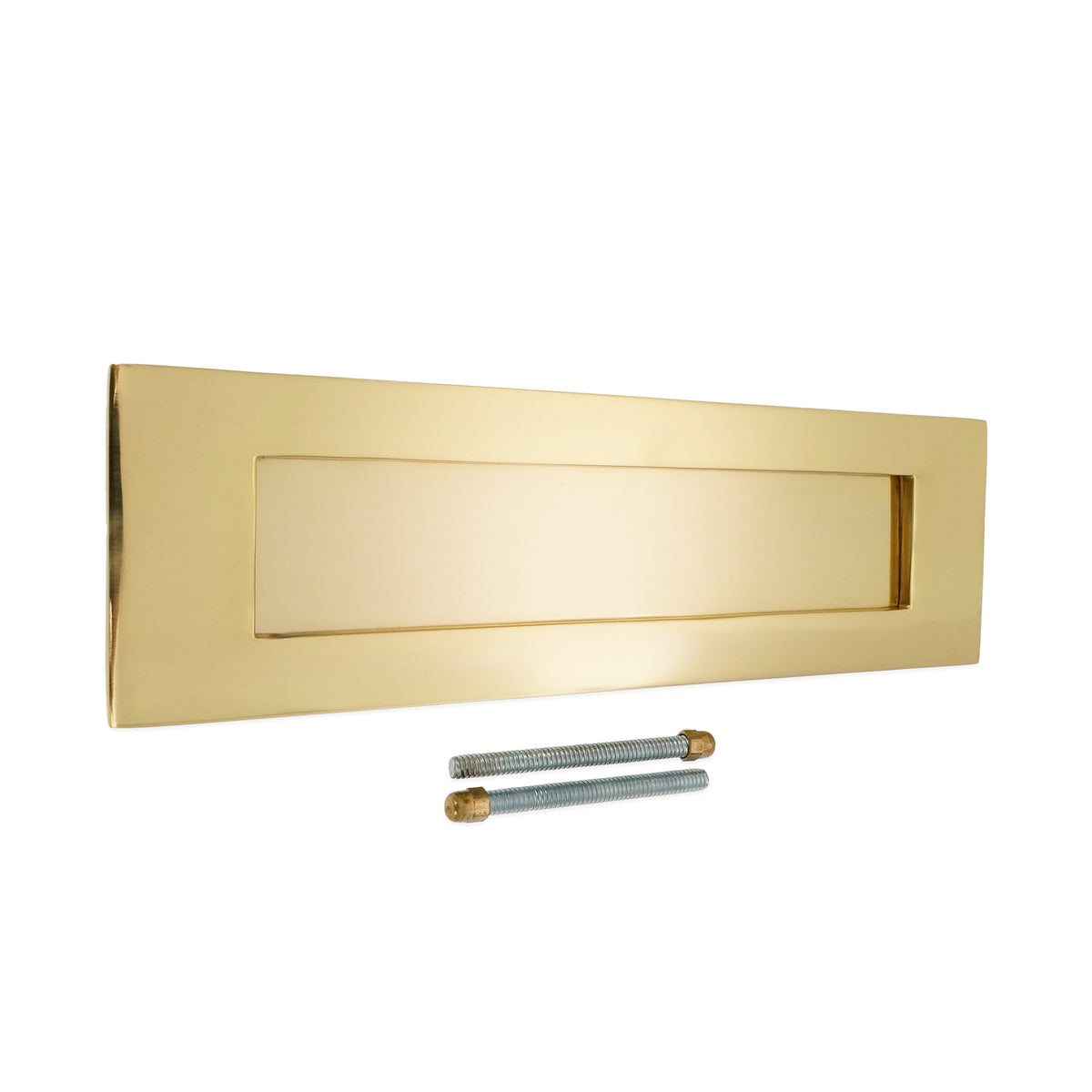 Victorian Letter Plate 250mm Polished Brass